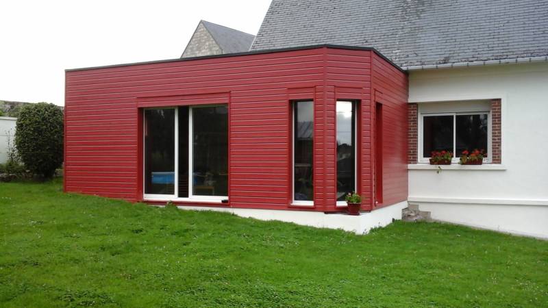 Réalisation d'un agrandissement en ossature bois près de Fécamp 76