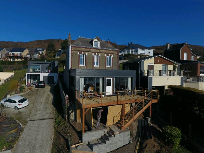 Menuisier Charpentier spécialisé dans la réalisation d'agrandissement en ossature bois proche Fécamp 76
